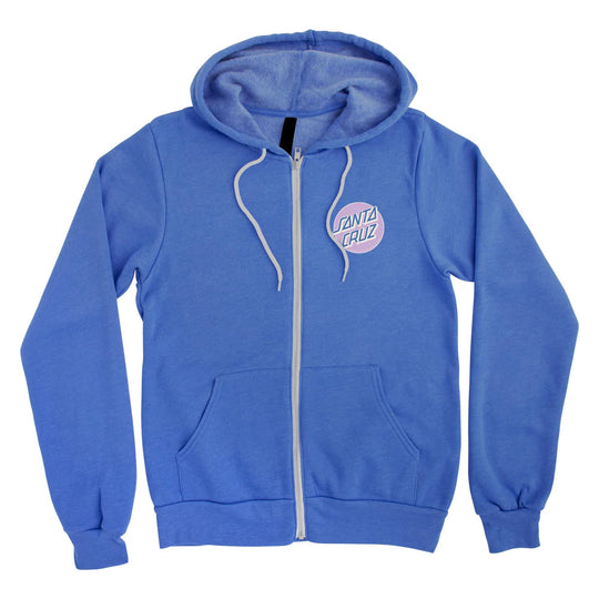 Santa Cruz Other Dot Womens Zip Hoodie (Heather Columbia Blue)