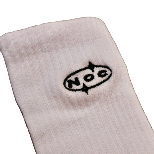Nocturnal Chrome Socks (White)