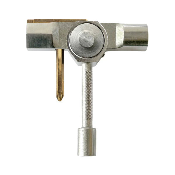 Slappy ST1 Skate Tool W/Bearing Press and Rethreader (Silver)