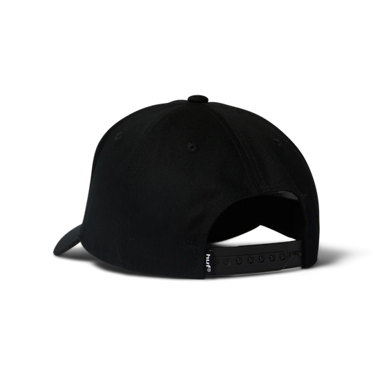Huf 89 Oval 5 Panel Snapback Hat (Black)