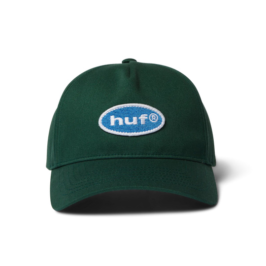 Huf 89 Oval 5 Panel Snapback Hat (Forest Green)
