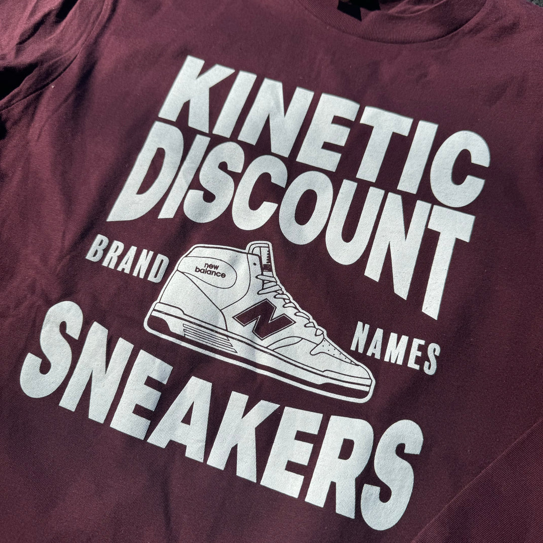 Kinetic Discount Sneaks Long Sleeve Tee (Maroon)