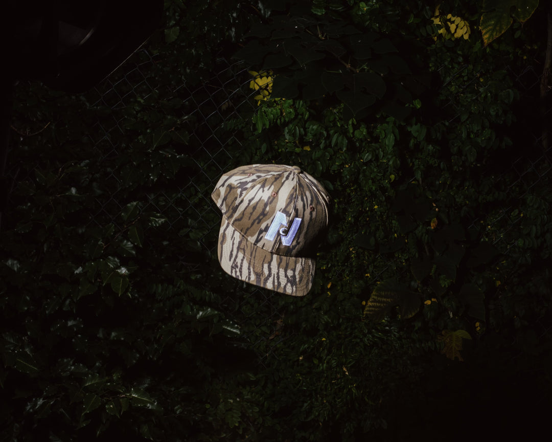 Nocturnal 'N' Moon Logo 6 Panel (Mossy Oak Bottomland Camo)