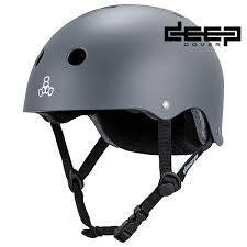 Triple 8 Deep Cover Helmet (Gray/Matte)