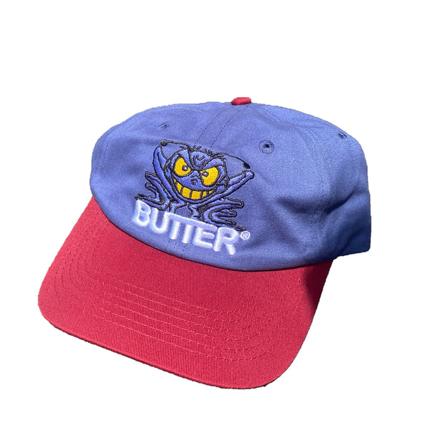 Butter Goods Insect 6 Panel Cap (Navy/Maroon)