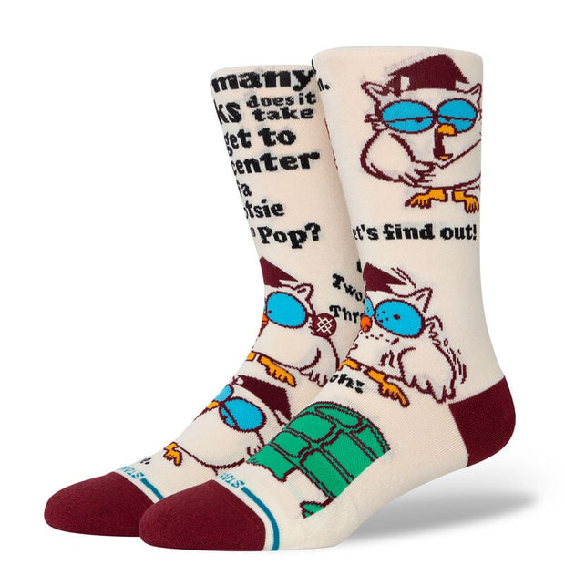 Stance X Tootsie Mr. Owl Crew Sock (Canvas)