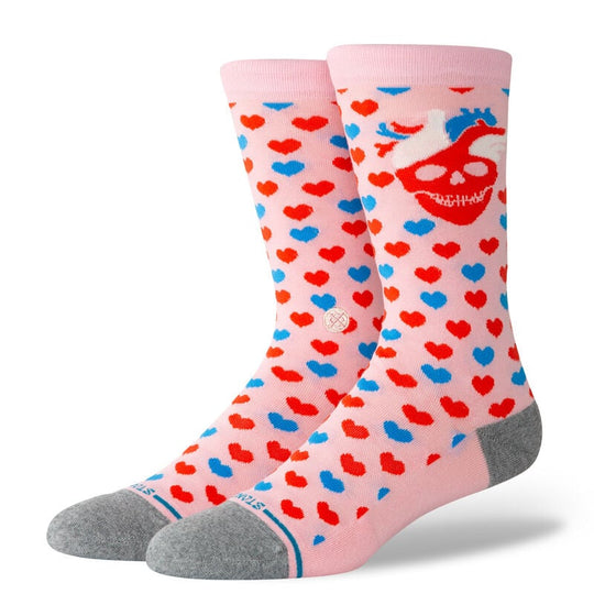 Stance x Strange Love Hearted Crew Sock (Large)