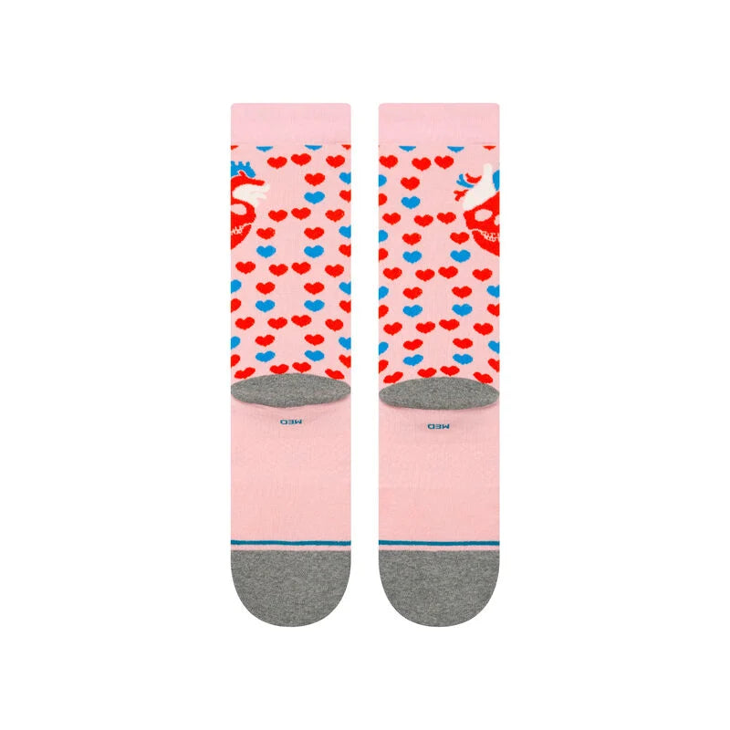 Stance x Strange Love Hearted Crew Sock (Large)