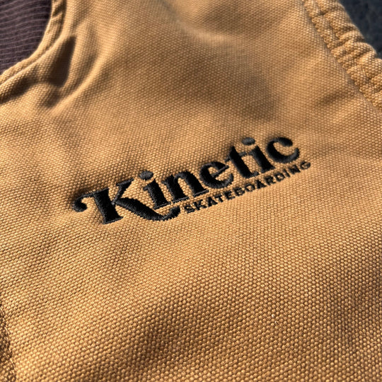 Kinetic x Dickies Embroidered Fleece Vest (Brown)