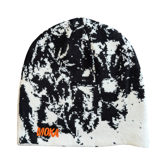 Moka Erosion Reversible Beanie (White/Baby Blue)