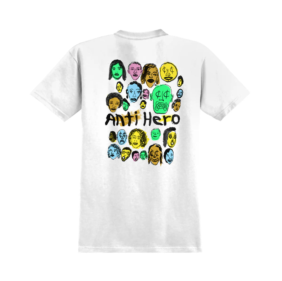 Anti Hero Expressions Bongo T-Shirt (White)