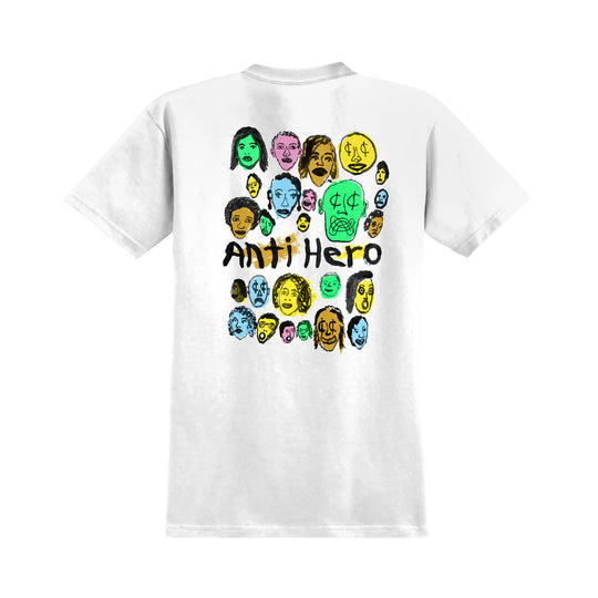 Anti Hero Expressions Bongo T-Shirt (White)