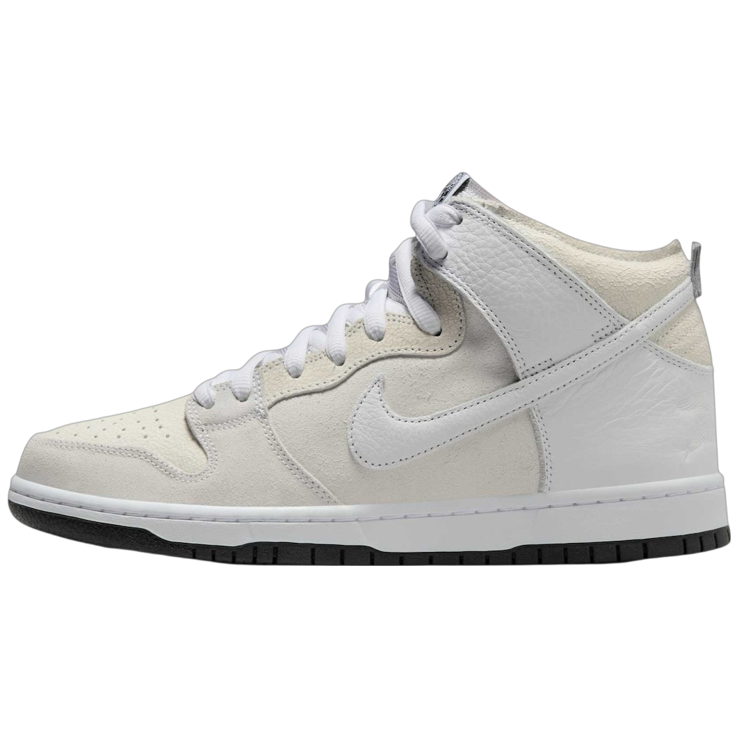 Antihero x Nike SB Dunk High (White/White/Black)