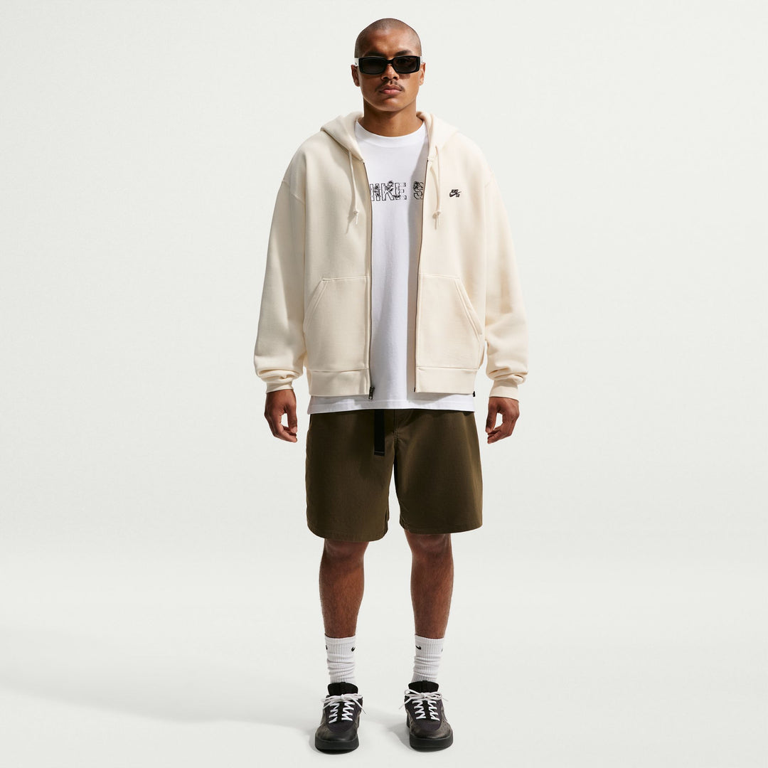 Nike SB Essential Logo Hood Zip-Up (Cream)