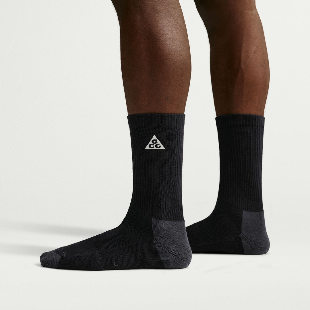 Nike ACG Everyday Elevated Crew Socks (Black/Grey)