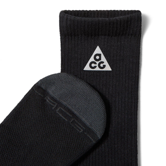 Nike ACG Everyday Elevated Crew Socks (Black/Grey)