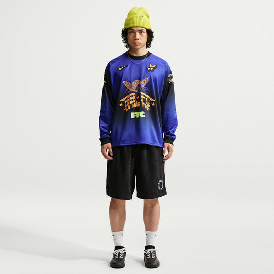 Nike SB Club 58 Long-Sleeve Skate Top (Dark Concord)