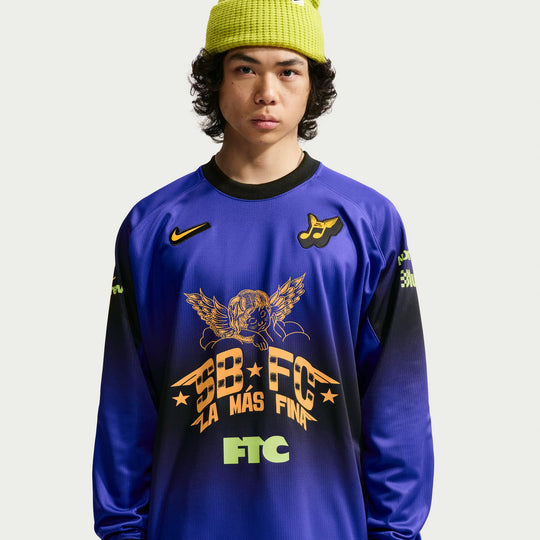 Nike SB Club 58 Long-Sleeve Skate Top (Dark Concord)