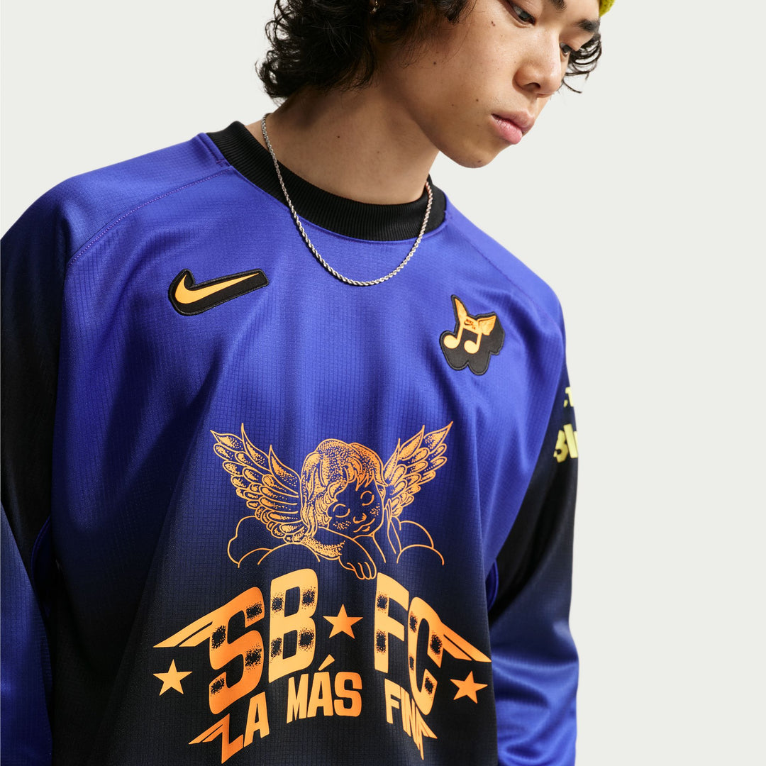 Nike SB Club 58 Long-Sleeve Skate Top (Dark Concord)
