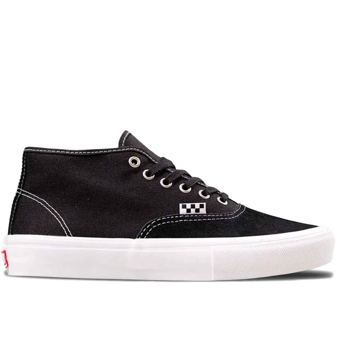 Vans Skate Authentic Mid (Black/White)