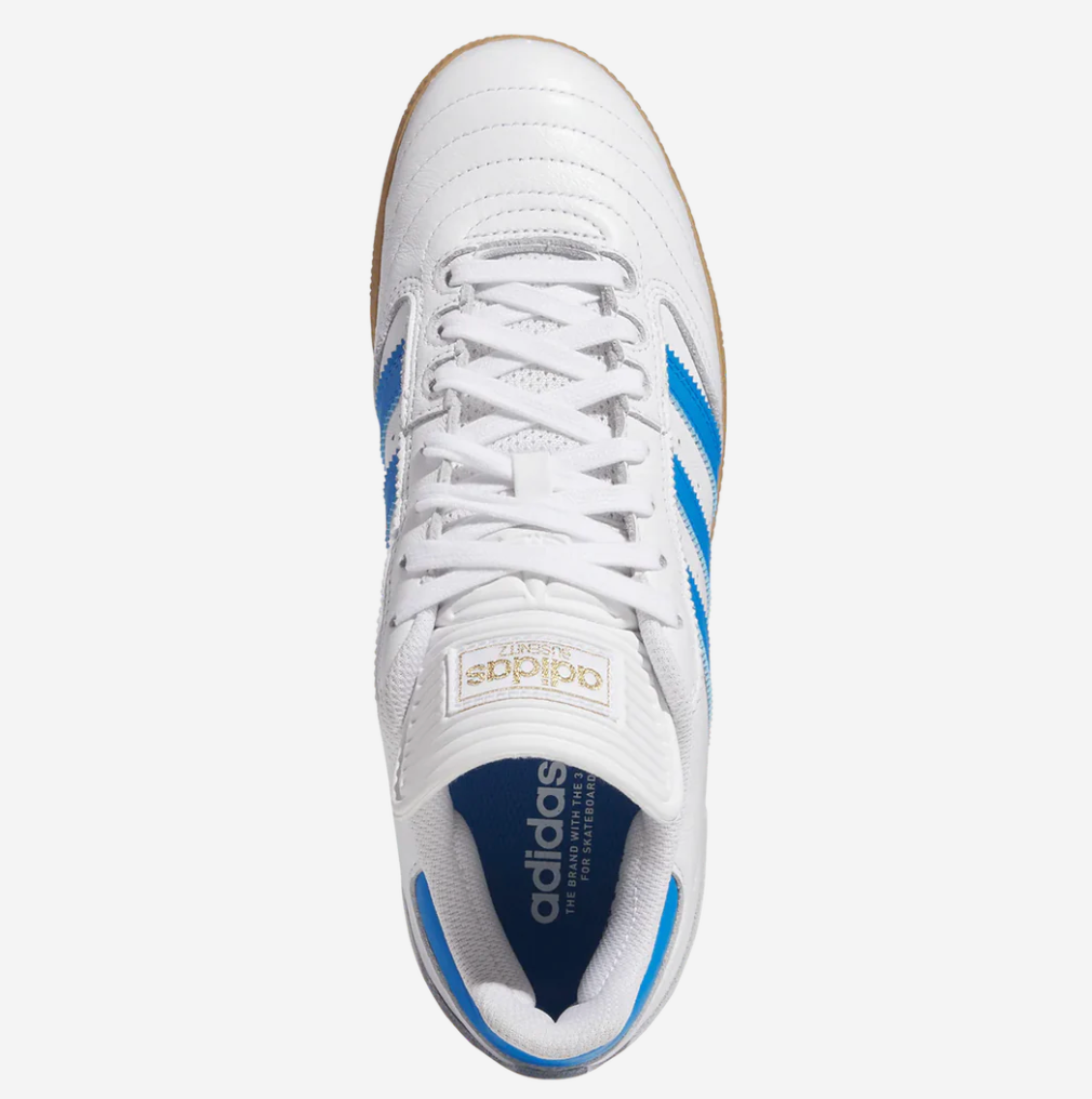 Blue leather adidas sales