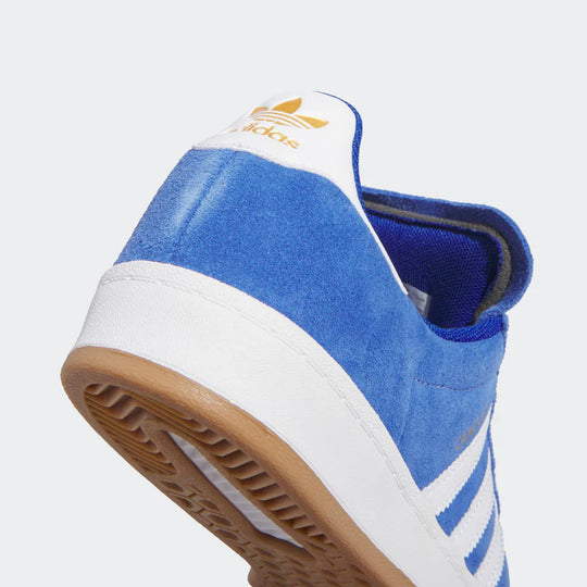 gold stamped adidas logo heel