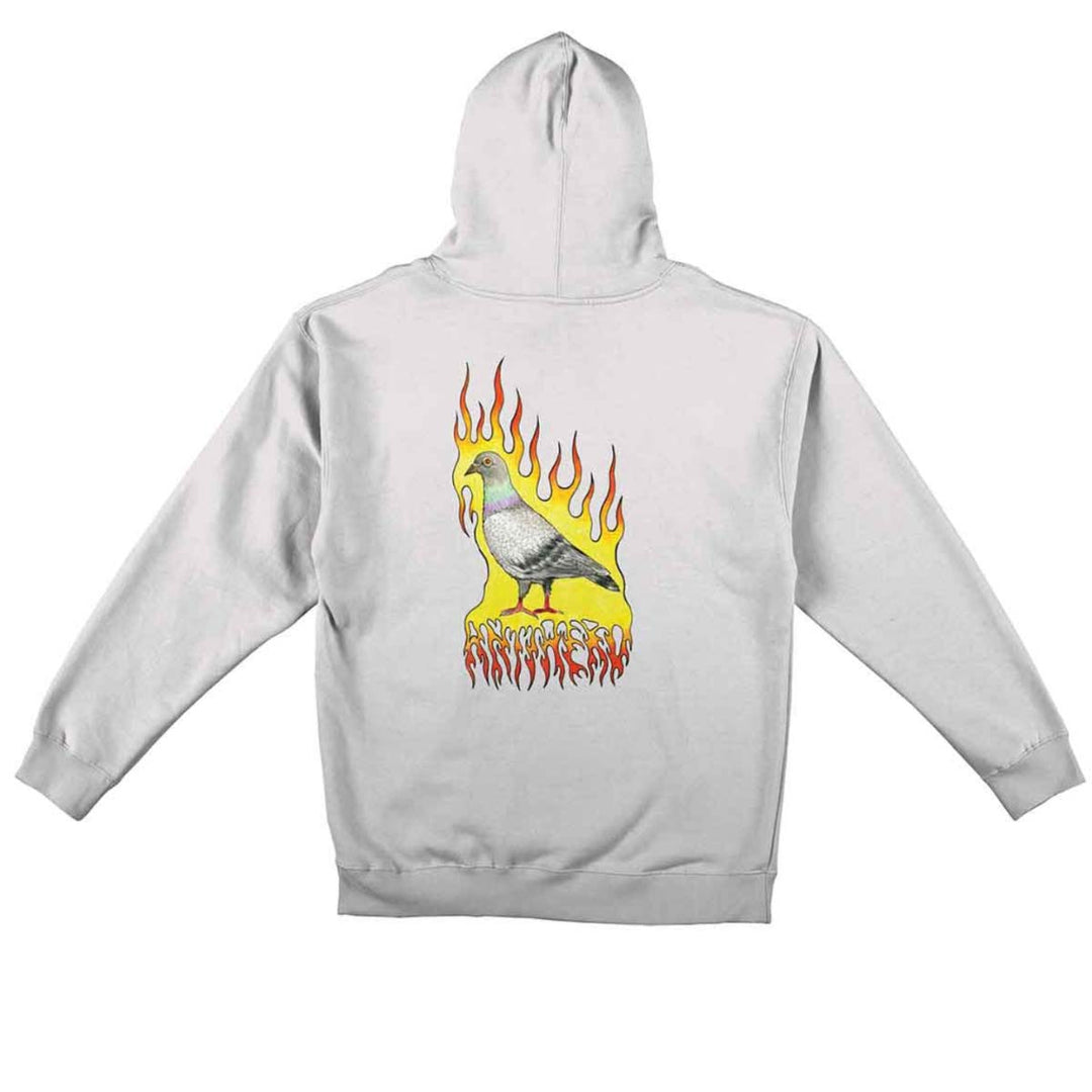 AntiHero-Flaming-pigeon-Hoodie-(grey)