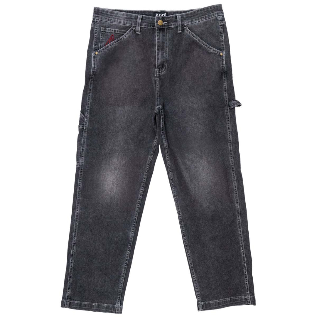 April Washed Black Carpenter Jeans