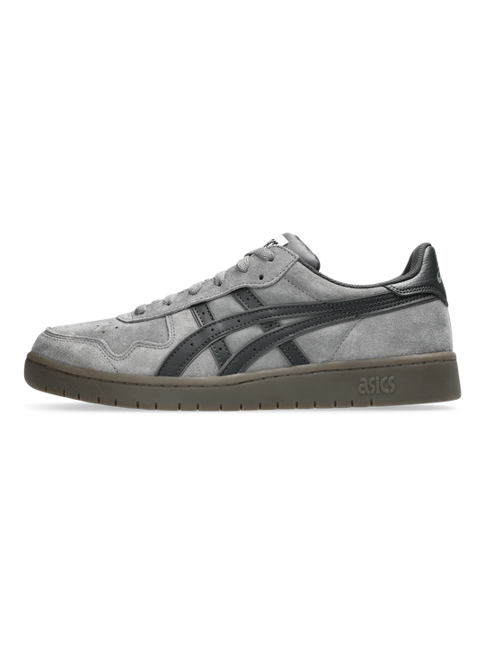 Gray and black sneaker on a white background