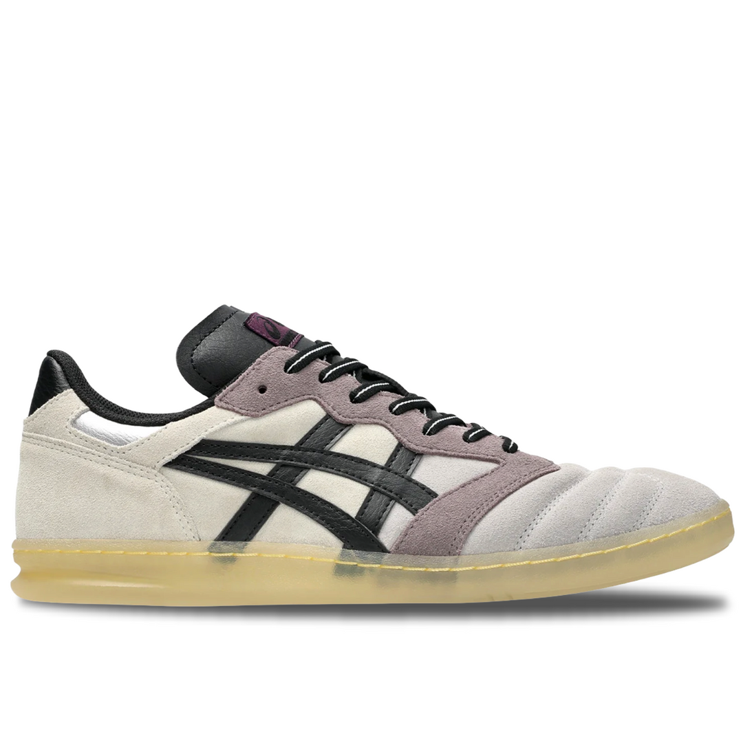 Sneaker with a white and gray design on a white background