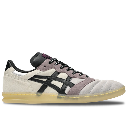Sneaker with a white and gray design on a white background