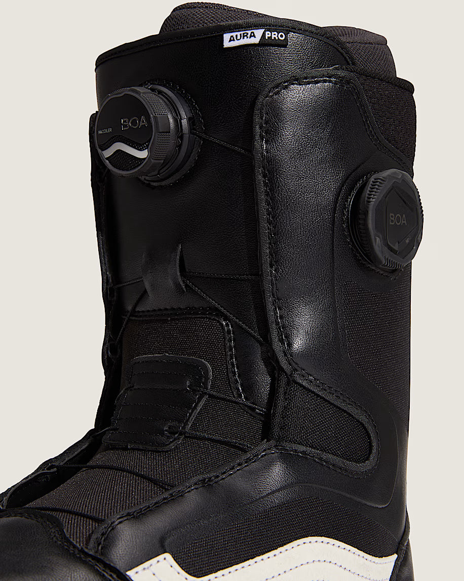 Vans 2026 Aura Pro Snowboard Boot (Black/White)