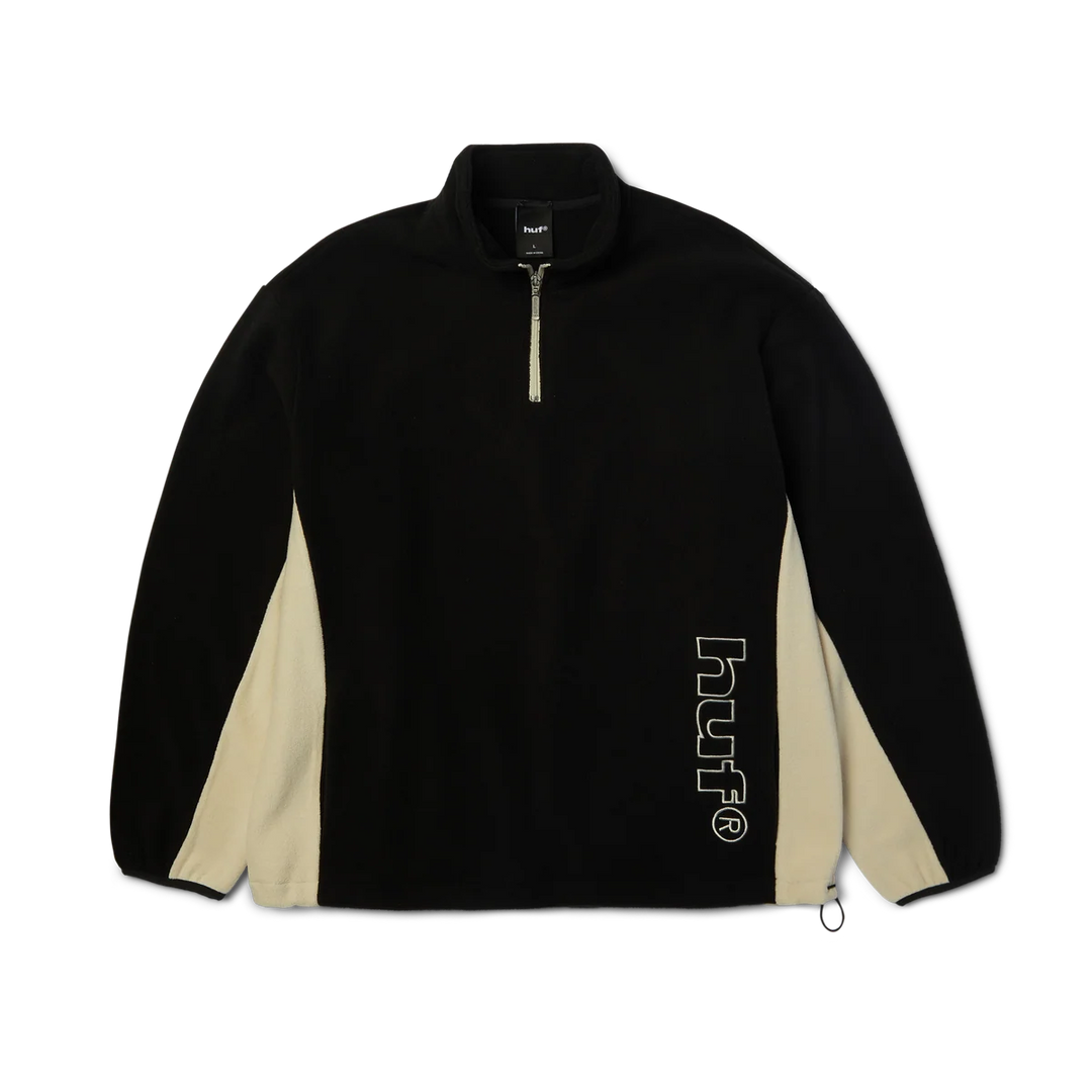 Huf Basecamp Quarter Zip Polar Fleece (Black)
