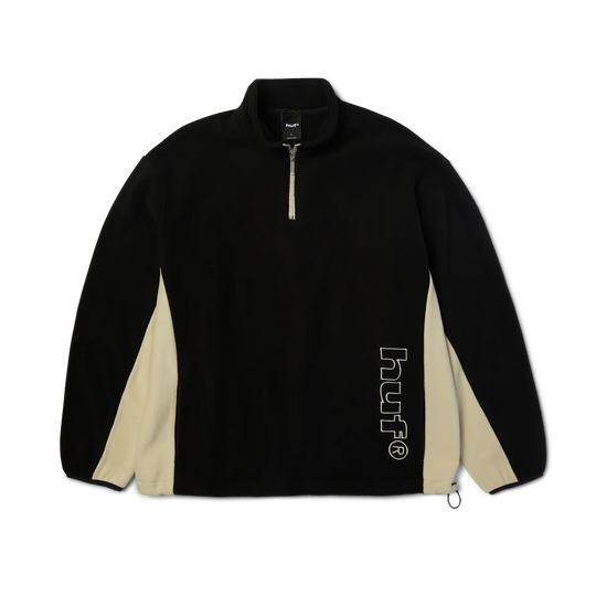 Huf Basecamp Quarter Zip Polar Fleece (Black)