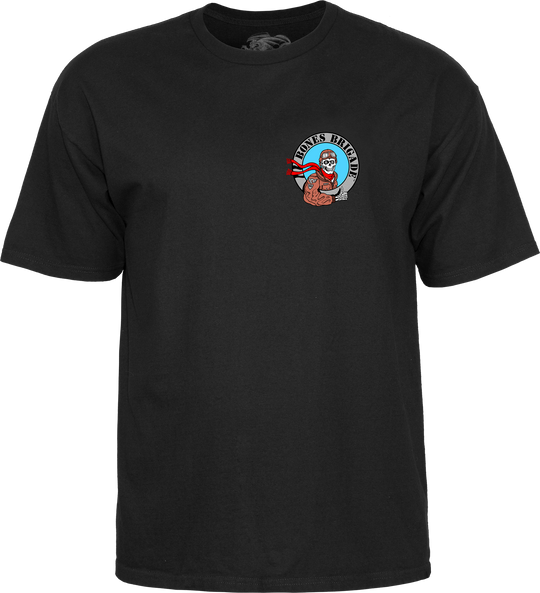 Powell Peralta Bones Brigade Pilot Ripper Tee Series 17 (Black/Silver)