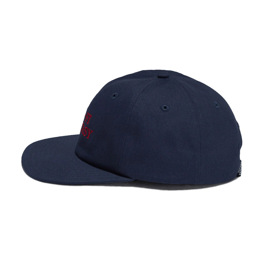 Sci-Fi Fantasy Herringbone Logo Hat (Navy/Red)