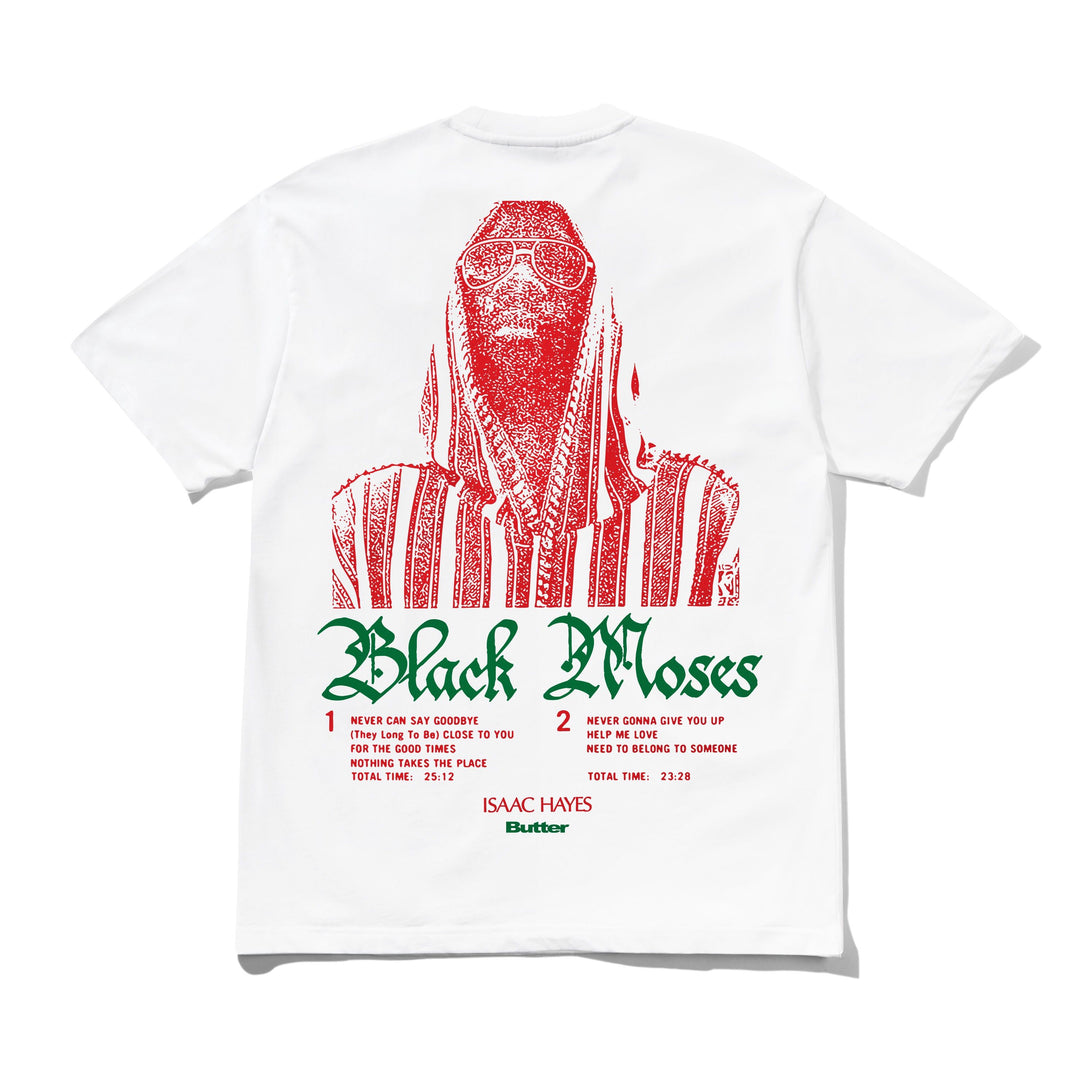 Butter Goods Issac Hayes Black Moses Tee (White)
