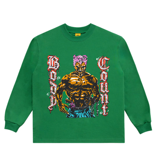 Carpet Company Body Count Longsleeve Tee (Green)