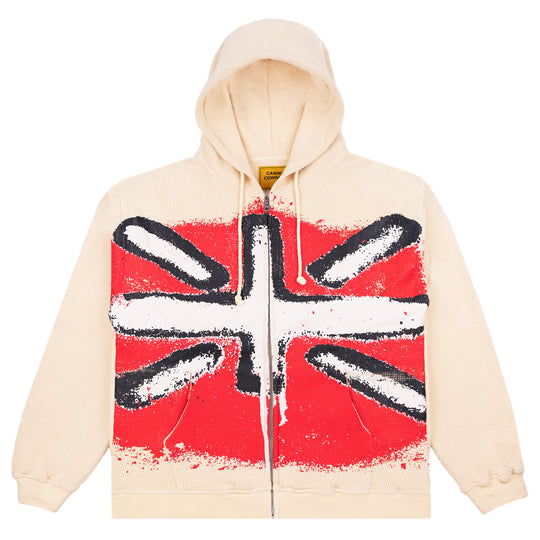 Carpet Company Union Jack Hoodie (Cream)