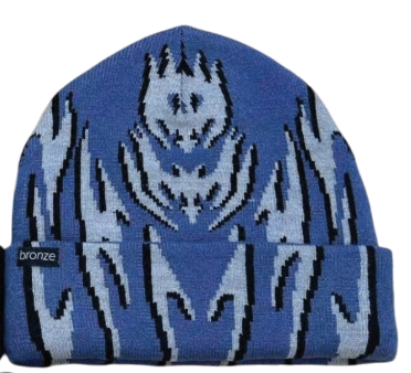 Bronze 56K Sport Tribal Beanie blue