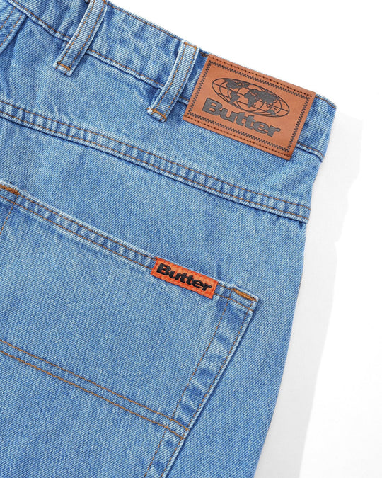 Butter Goods Baggy Denim Jeans (Washed Indigo)