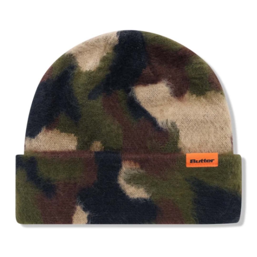 Butter Goods Mohair Camo Cuff Beanie fatigue