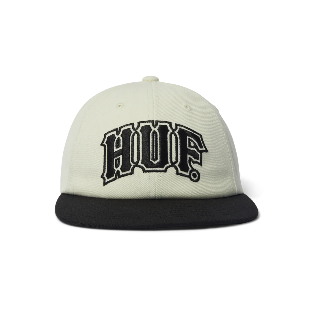 Huf Classic Arch Brushed Snapback Hat (Bleach/Black)