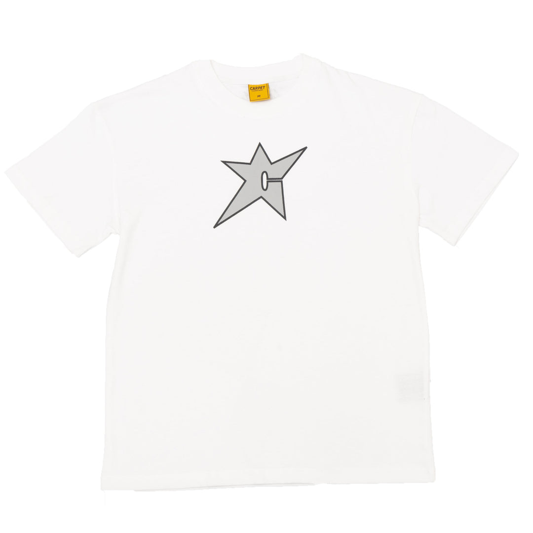 White carpet logo t-shirt 