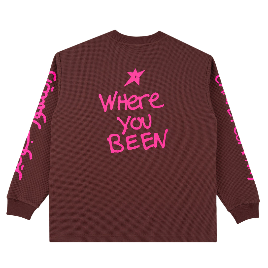 Carpet Company x Dinosaur Jr Where Have You Been Thermal Long Sleeve (Brown)