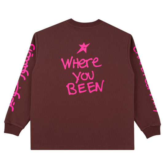 Carpet Company x Dinosaur Jr Where Have You Been Thermal Long Sleeve (Brown)