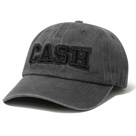 Gray cap with 'CASH' text 