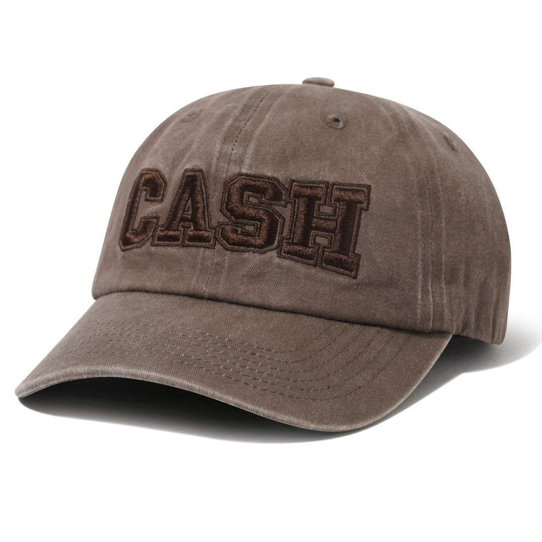 Gray cap with 'CASH' text 