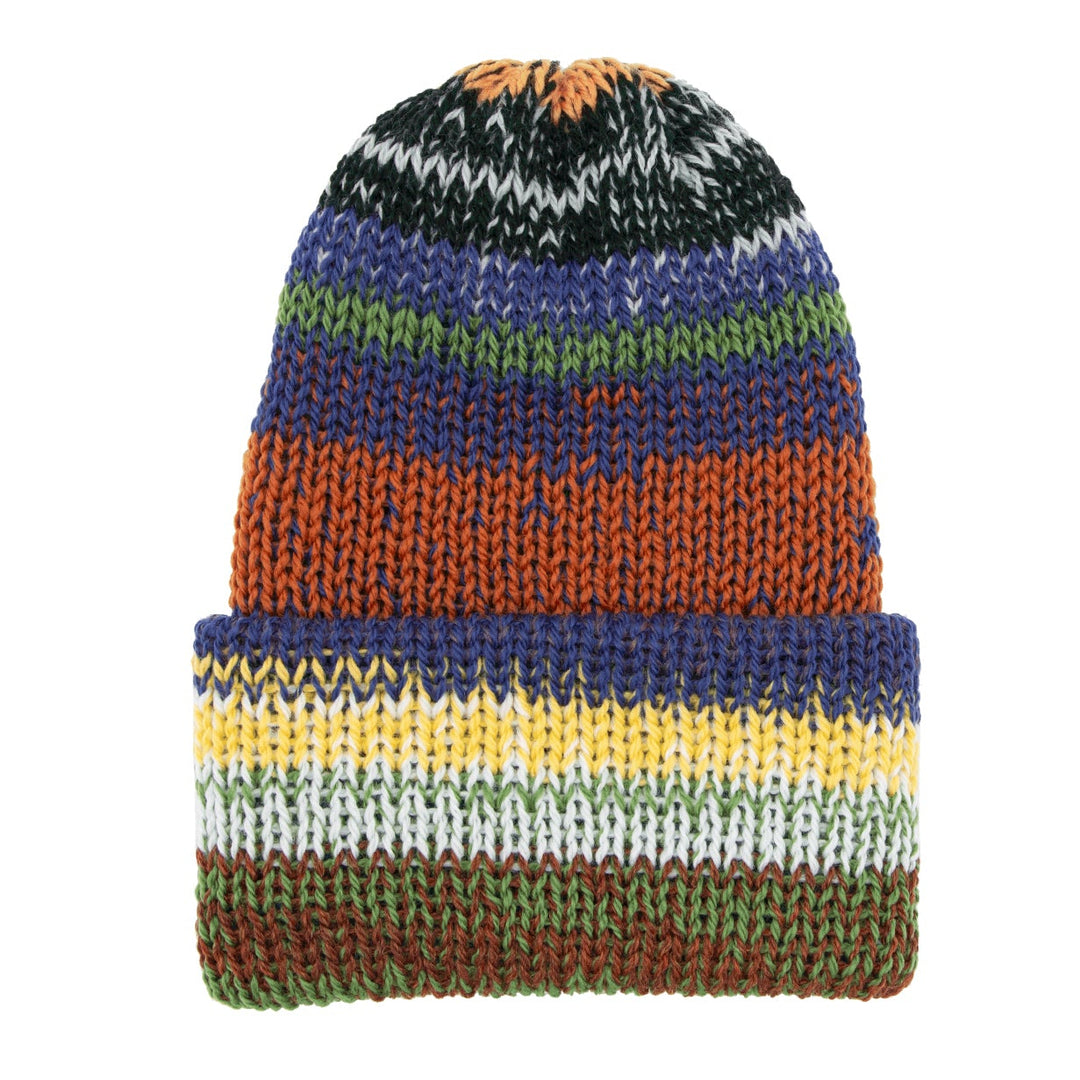 Multicolored striped beanie 