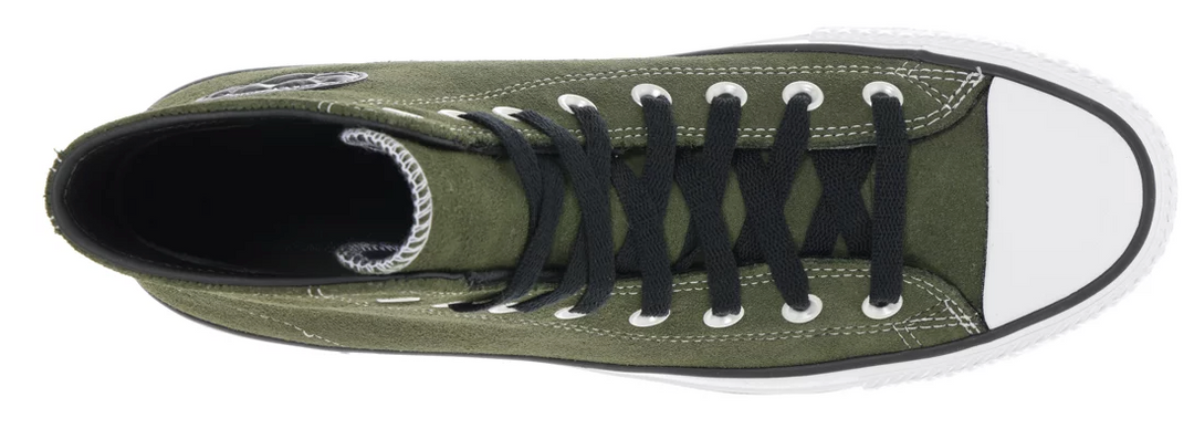 rubber toe with black outline accents